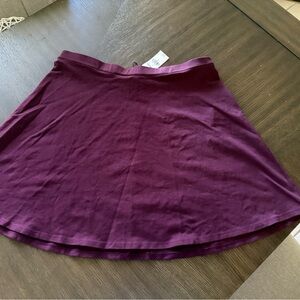 Express Red Skater Mini Skirt for Casual Wear